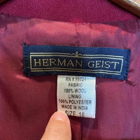 Vintage Herman Geist Wool Trench Coat - Picture 3 of 7